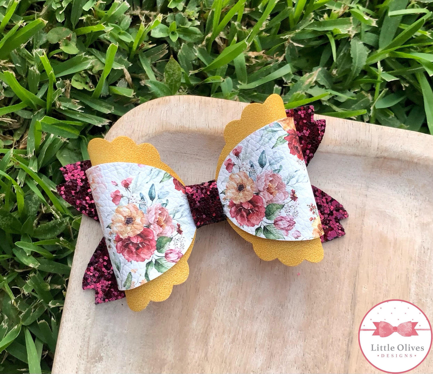 MAPLE FLORAL BOW