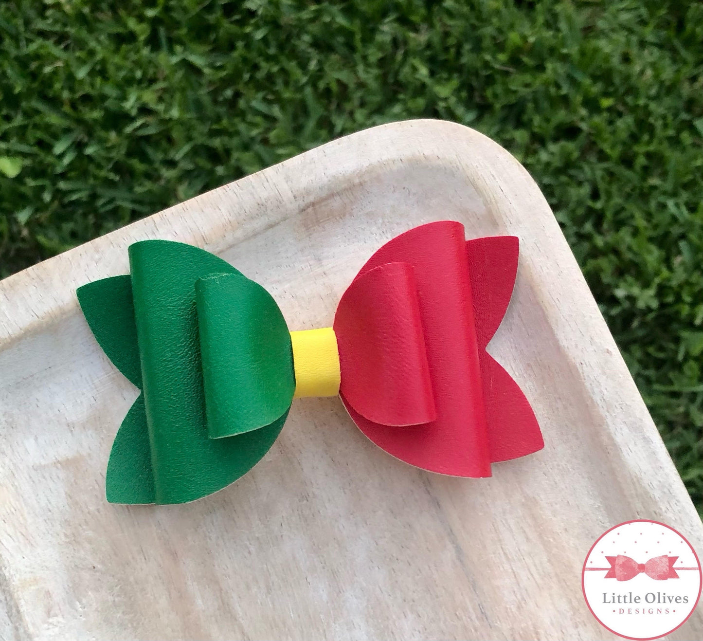 PORTUGAL FLAG BOW - SOLID