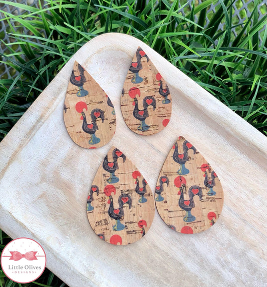 GALO DE BARCELOS CORK EARRINGS