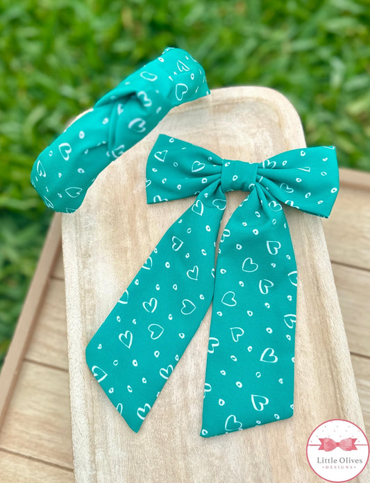 GIRL SCOUTS HEADBAND OR LONG SOPHIE BOW