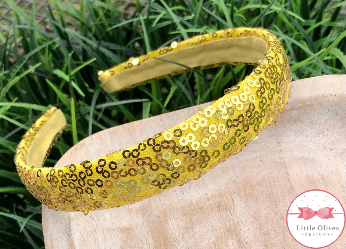 GOLD SEQUIN HEADBAND