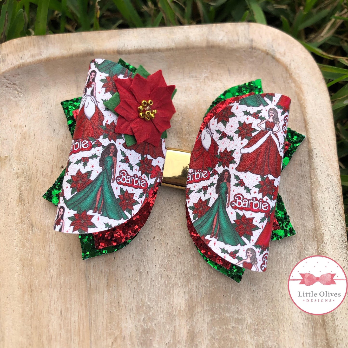 HOLIDAY BARBIE BOW