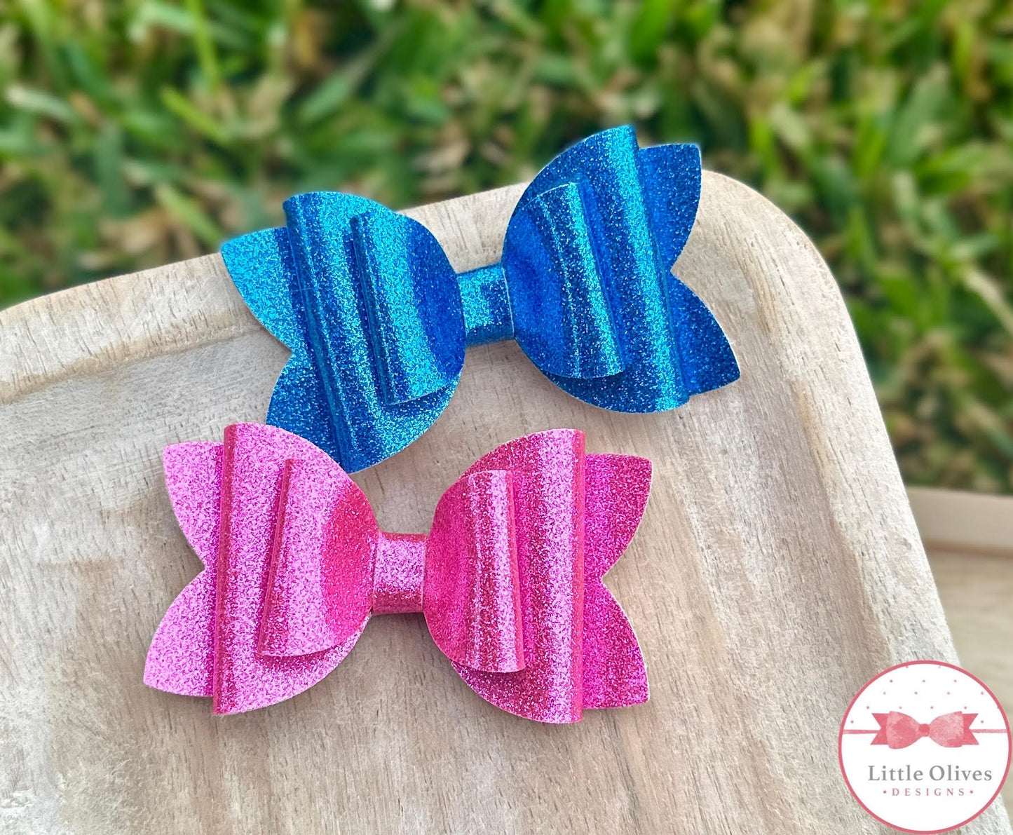 HOLO GLITTER BOWS