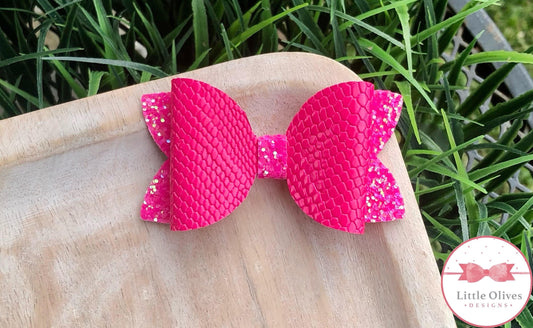 HOT PINK SKIN BOW