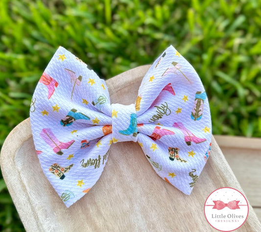 HOWDY FABRIC BOW