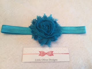 peacock blue headband