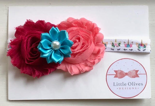 unicorn headband - multi color unicorn headband