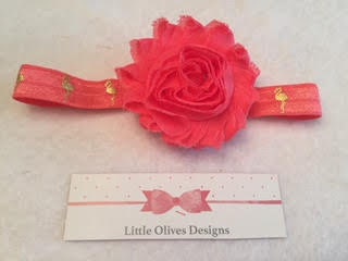 hot pink flamingo headband