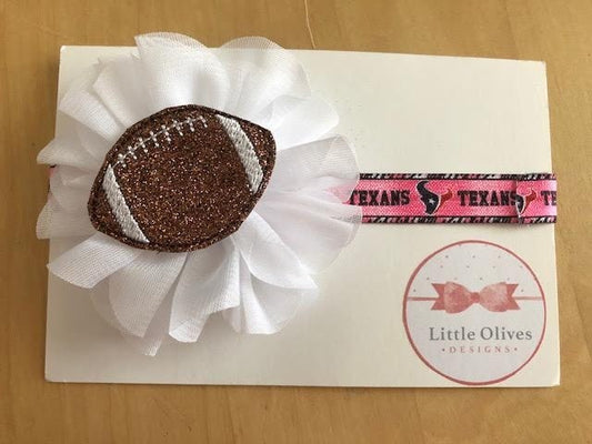 NFL - pink Texans headband
