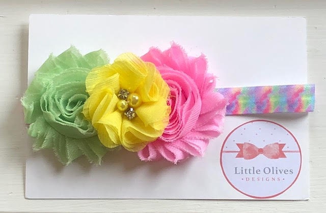 sherbet pastel color headband
