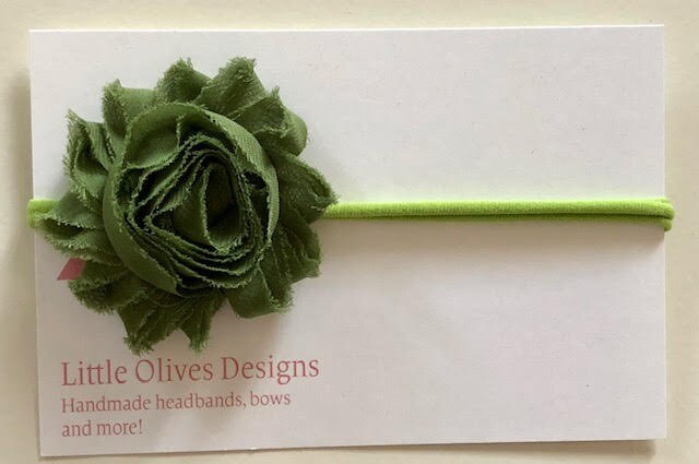 Olive nylon headband