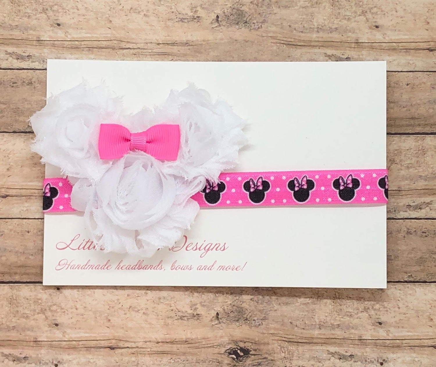 Mouse head bow headband
