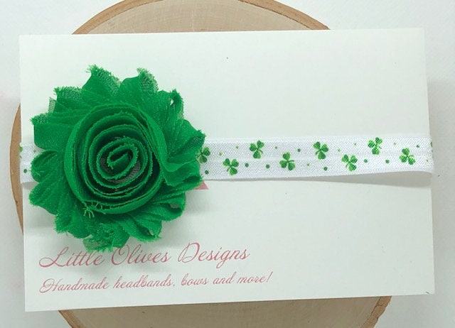 St. Patrick's Day shamrock headband