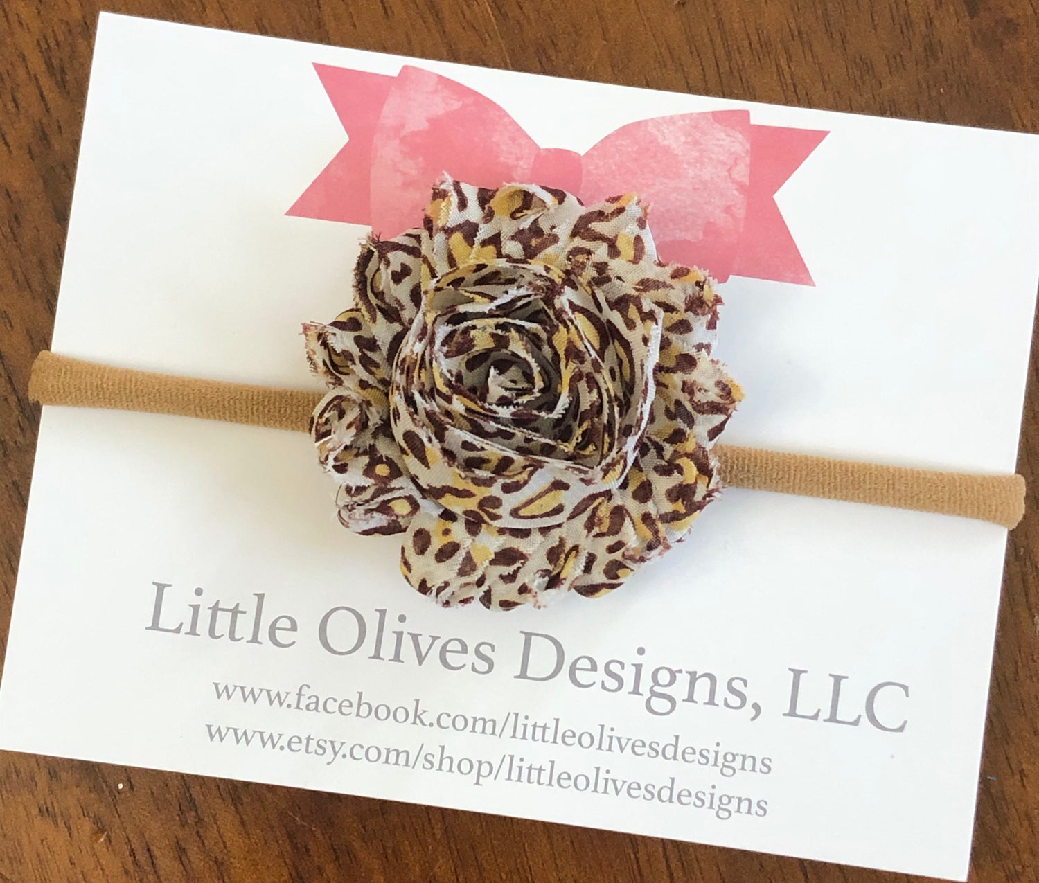 Animal print nylon headband