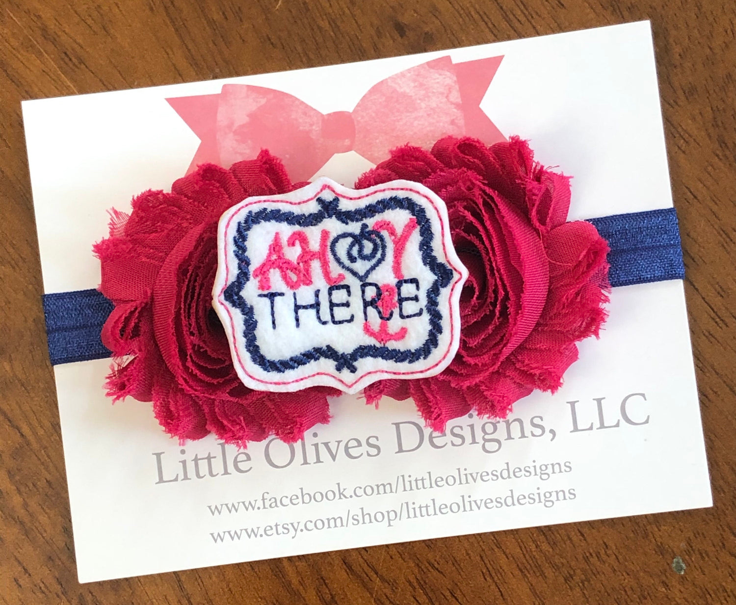 Ahoy there - nautical theme headband