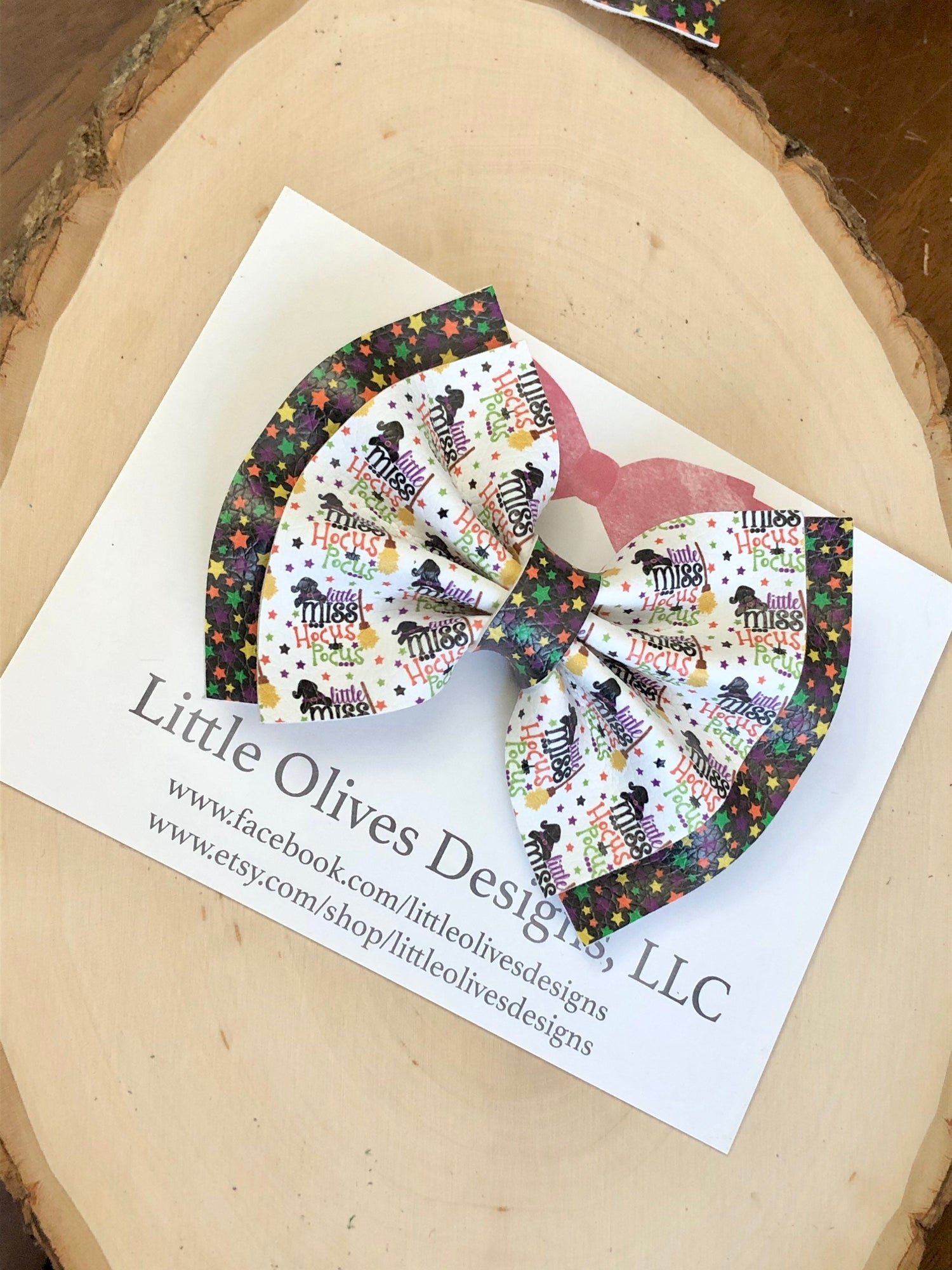 Little Miss Hocus Pocus pinch hair bow