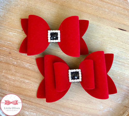 Santa hair bow