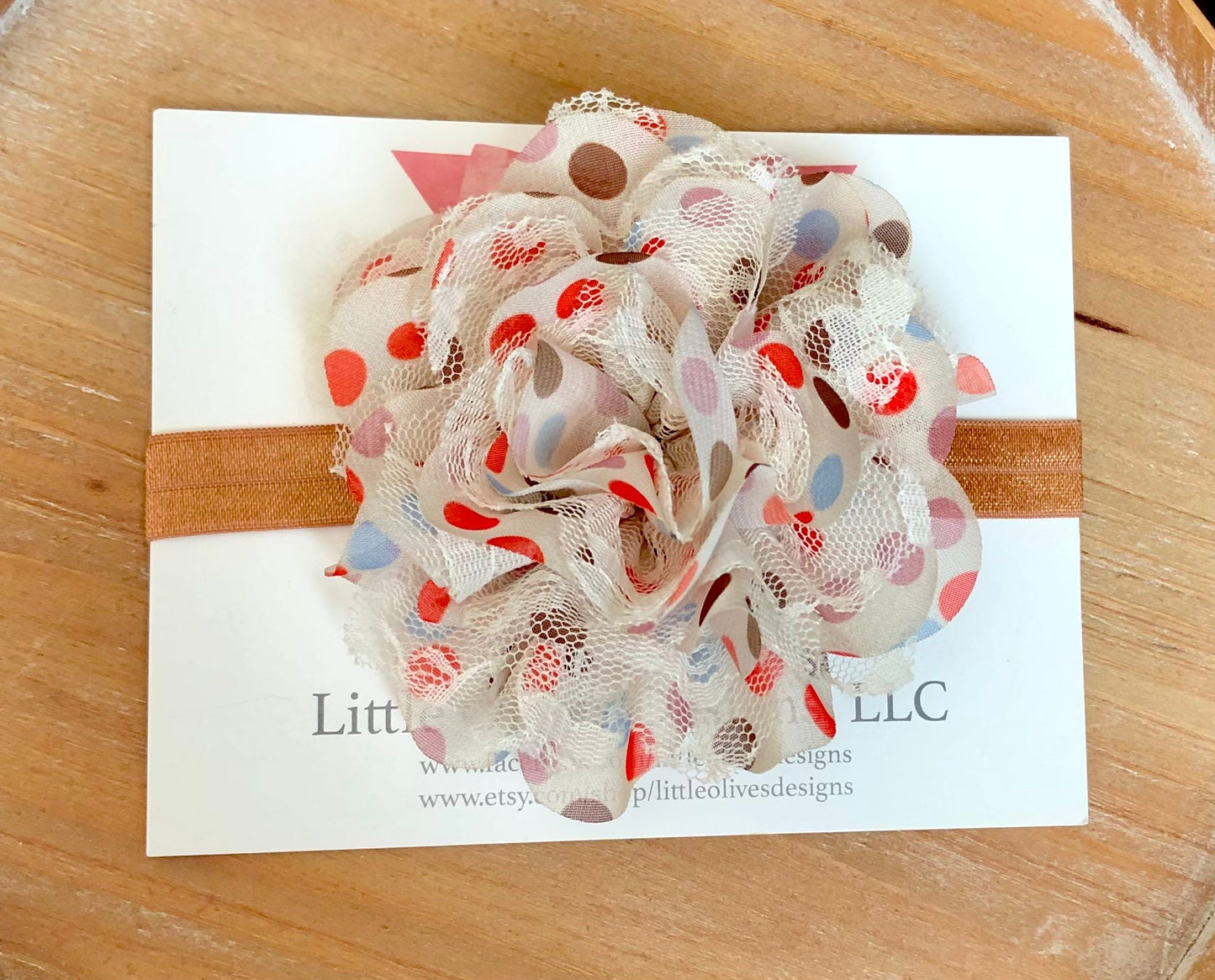Neutral colored baby headband
