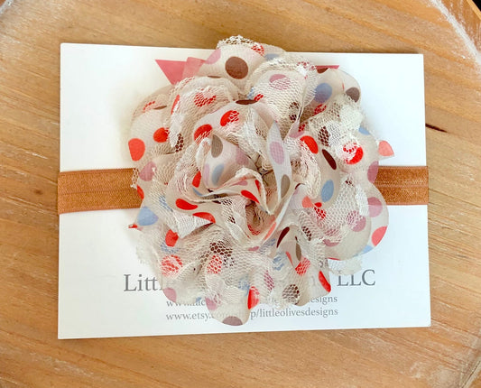Neutral colored baby headband