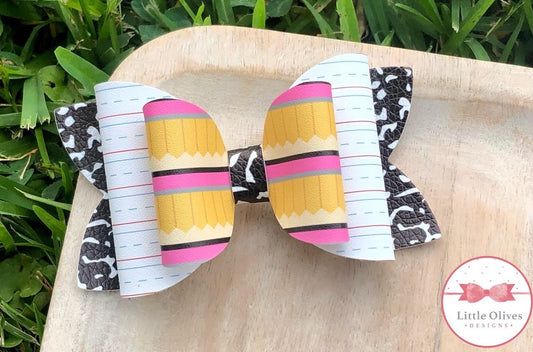 composition notebook bow - black composition notebook bow