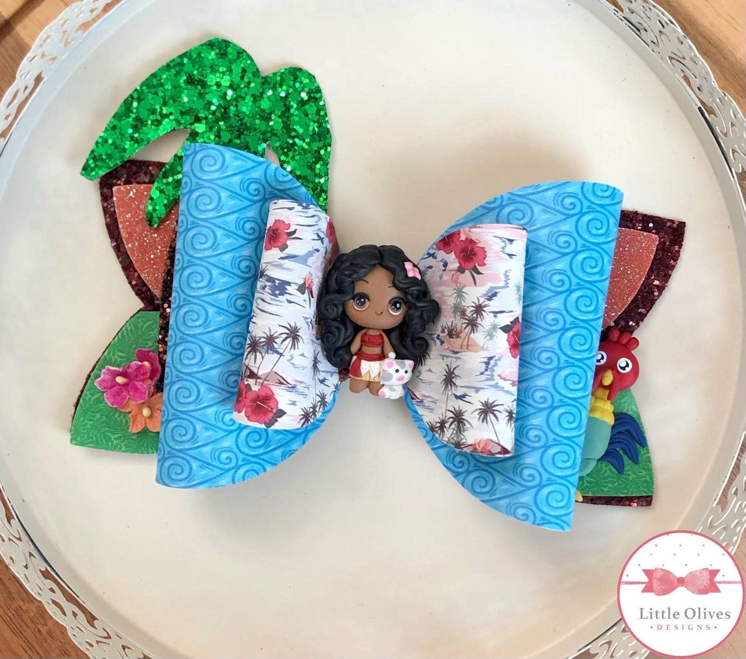 island princess and friends inspired clay bow