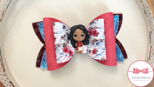 island princess inspired clay bow
