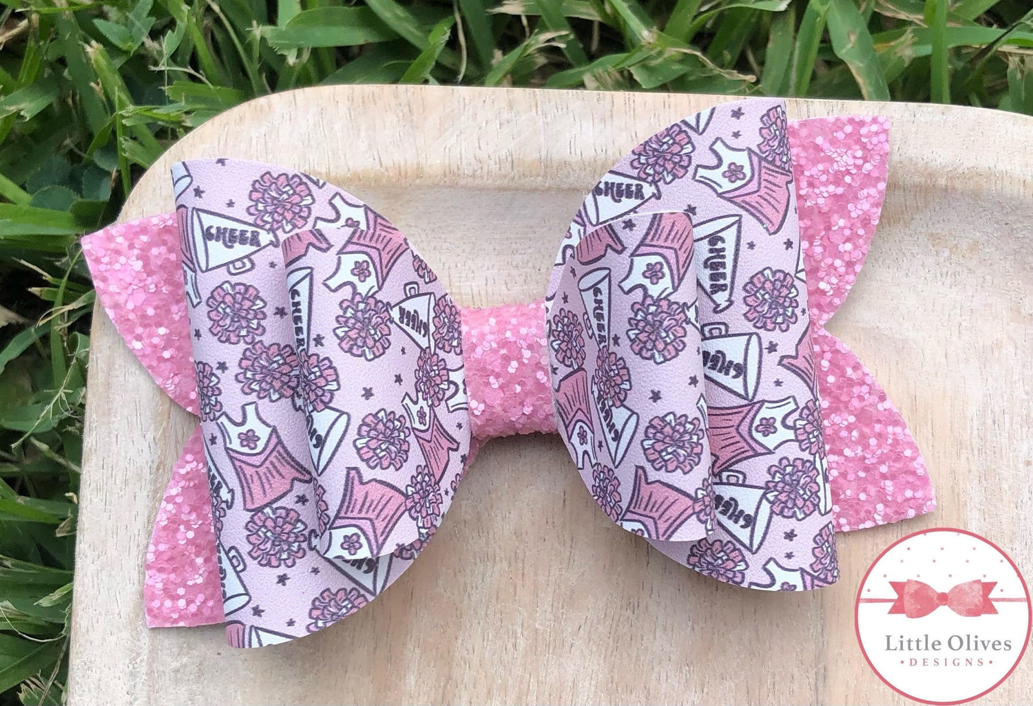 Cheerleader bow - pink