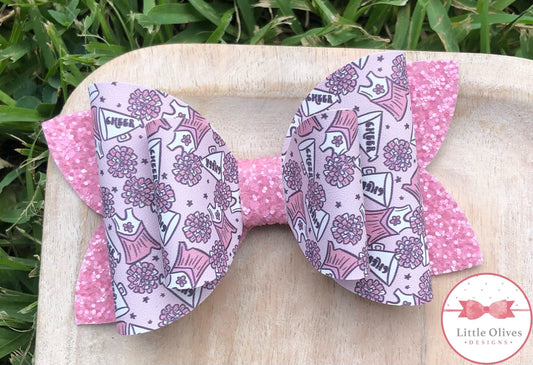 Cheerleader bow - pink