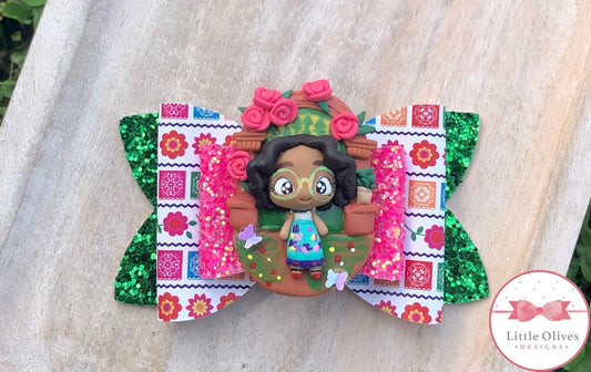 no magic sister inspired cameo clay bow