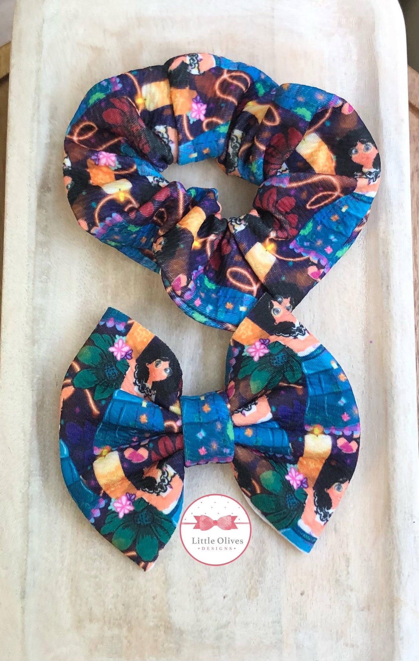 magical family candle inspired scrunchie or bow