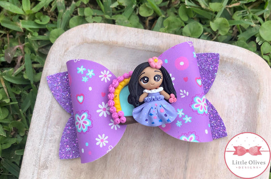 flower sister inspired clay bow