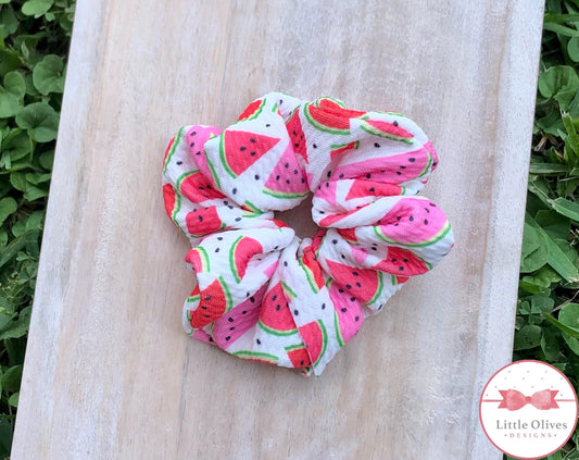 watermelon slices scrunchie
