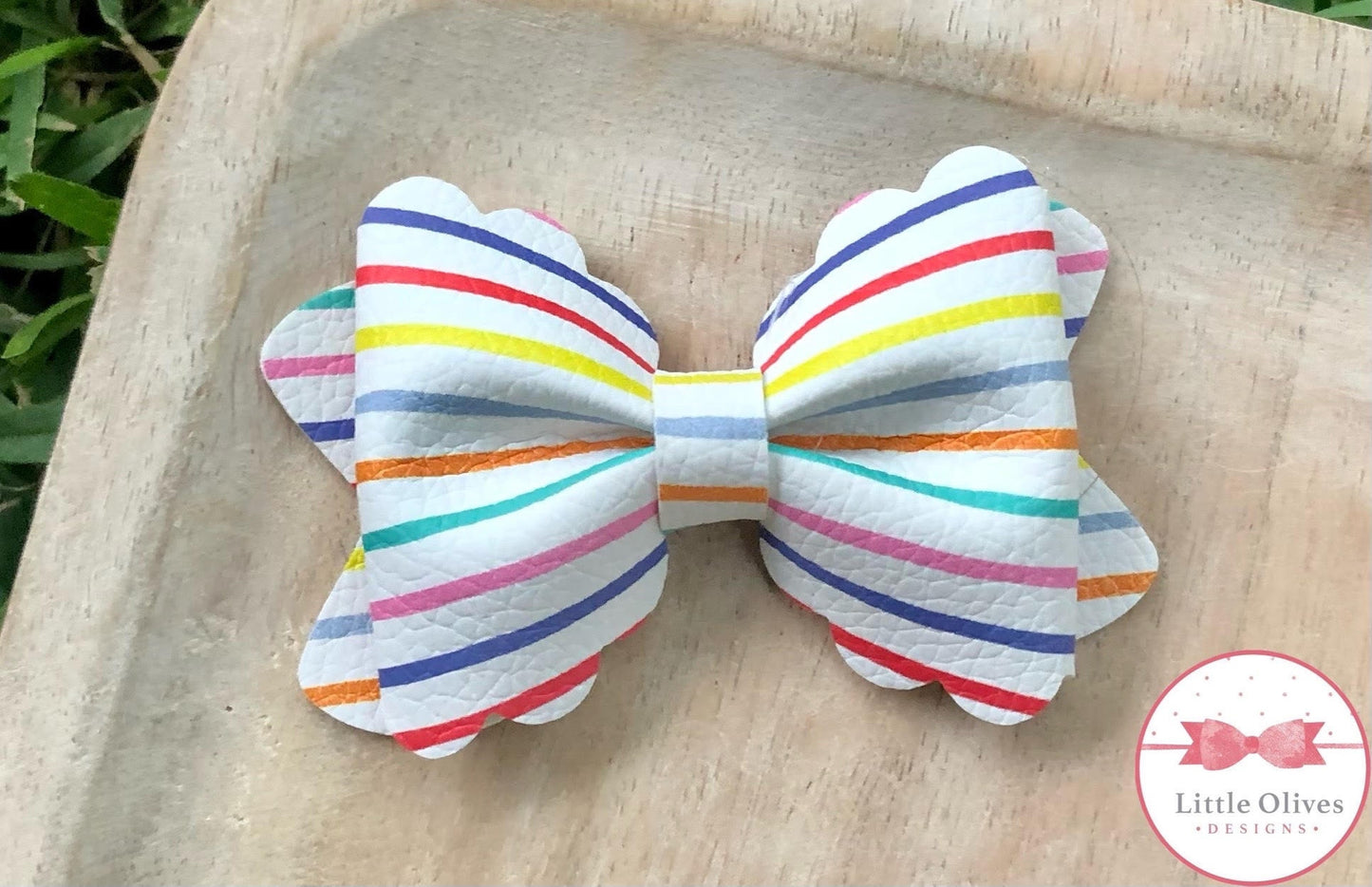 Happy stripes Maria bow - stripes bow