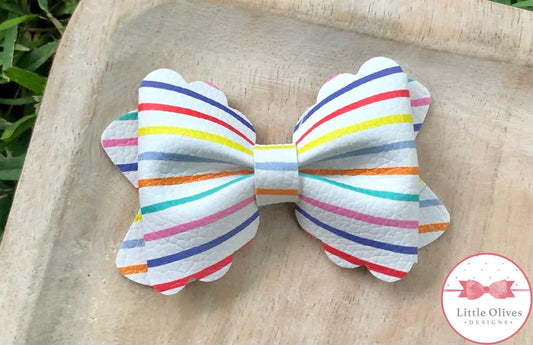 Happy stripes Maria bow - stripes bow