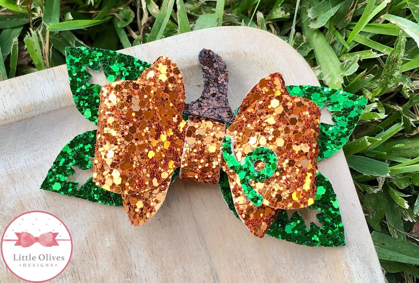 Pumpkin hairbow