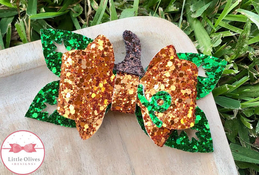 Pumpkin hairbow