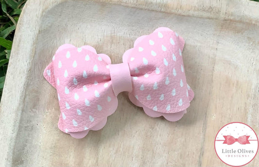 Raindrops Maria bow - dots hairbow