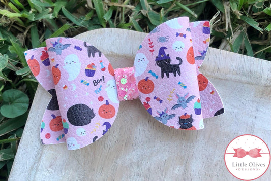 Trick or treat friends bow