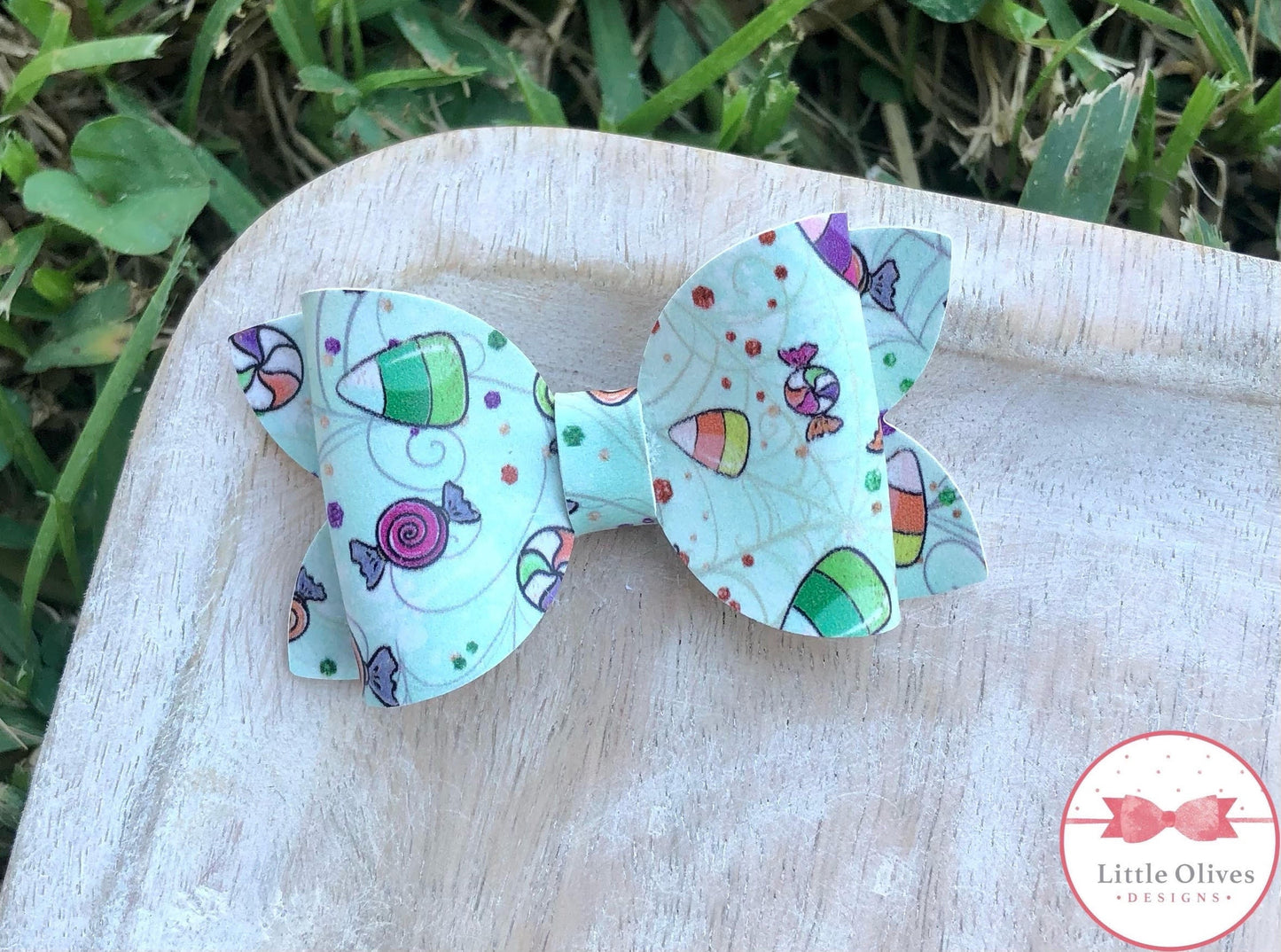 Hallowee candy mini bow headband