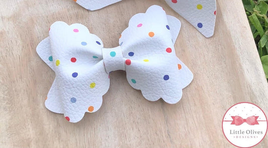 Happy dots Maria bow - dots hairbow