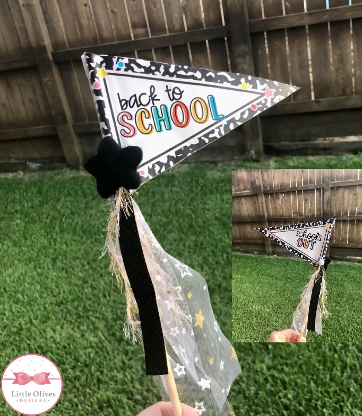 Back to school pennant