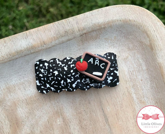 ABC blackboard mini snap clip