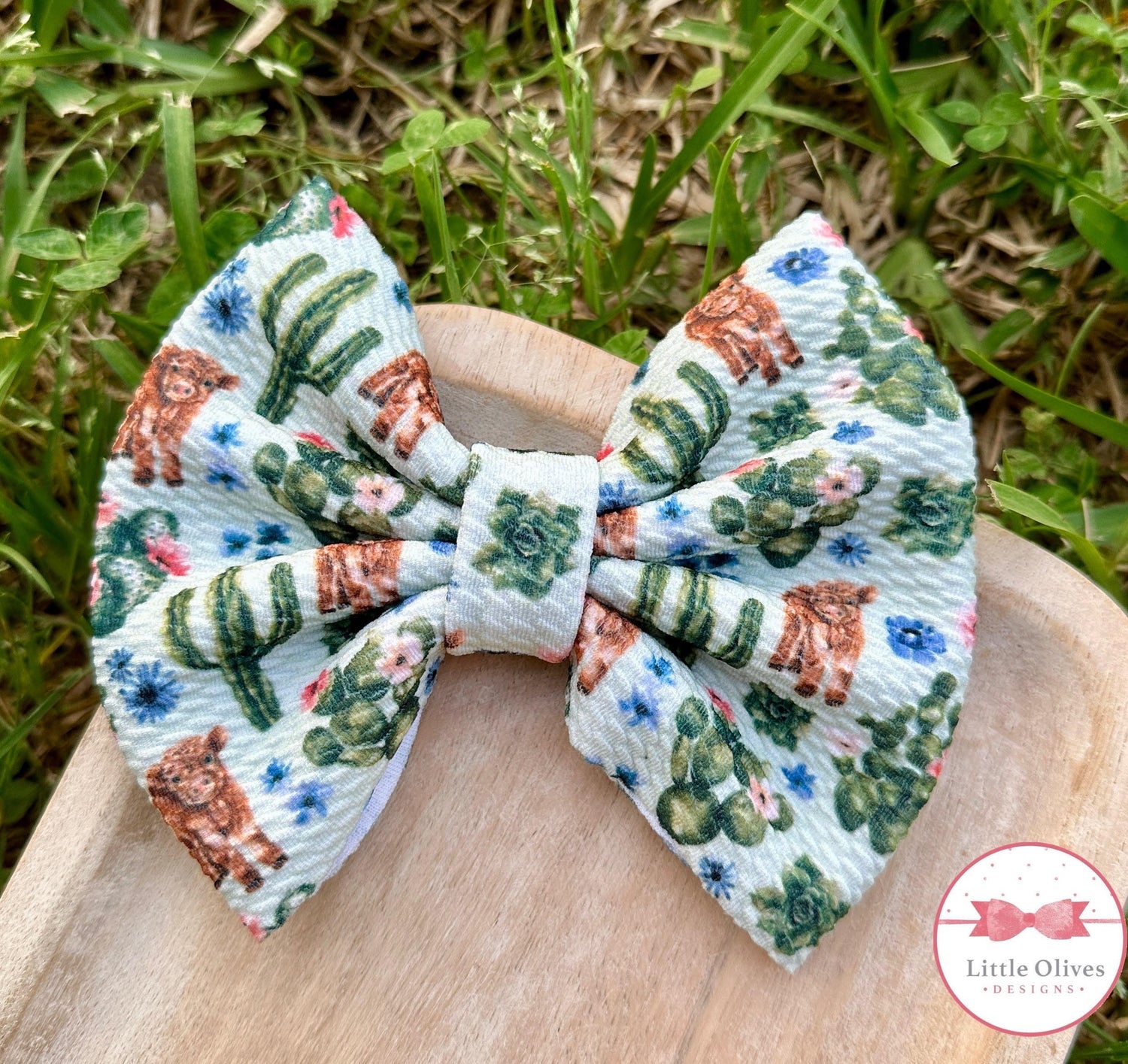 Cactus and cow bow