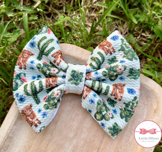 Cactus and cow bow