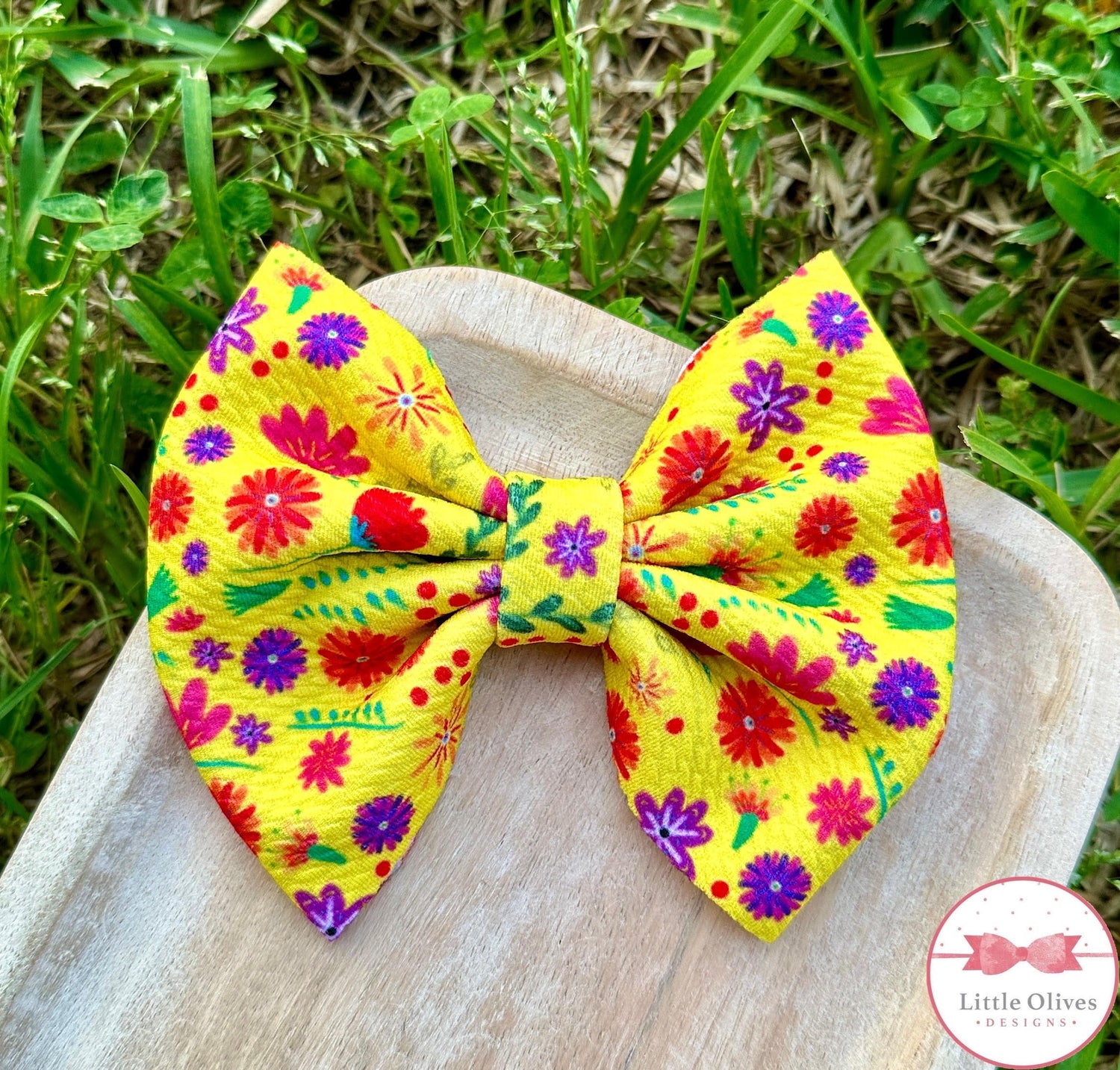 Floral fiesta bow