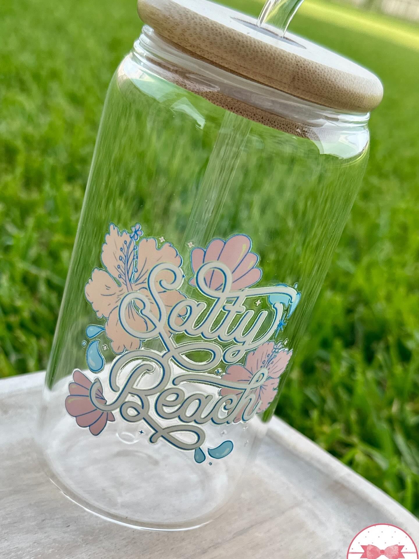 Salty beach glass cup