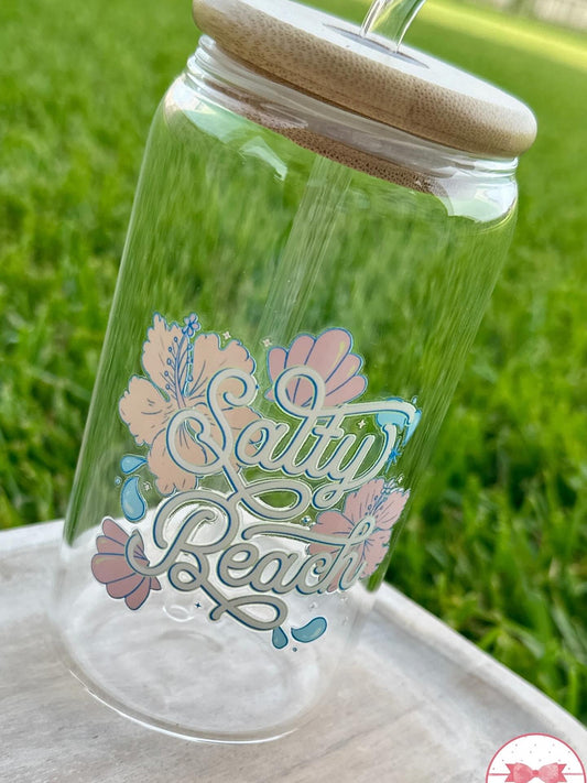 Salty beach glass cup