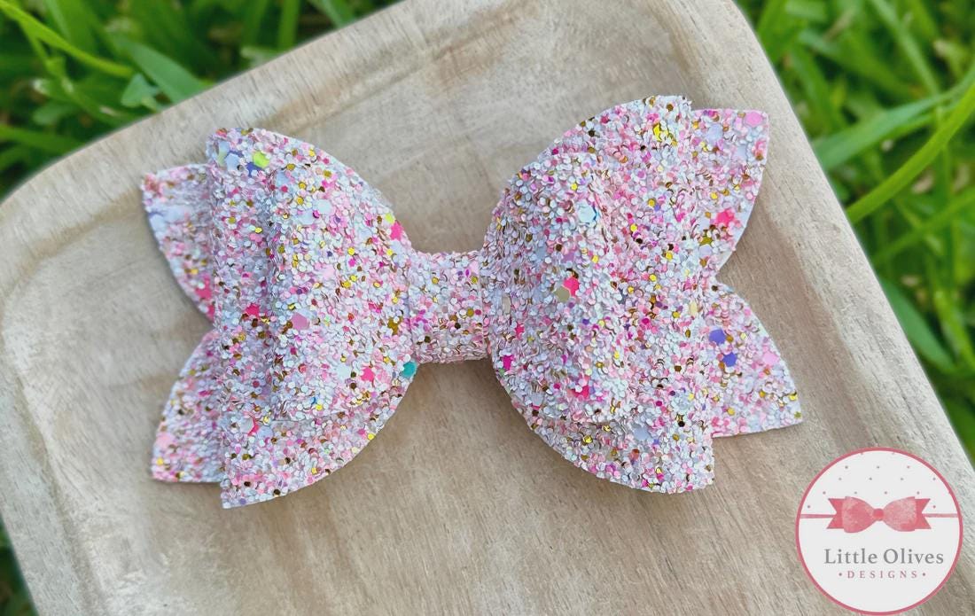 Summer glitter bow