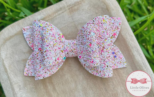 Summer glitter bow
