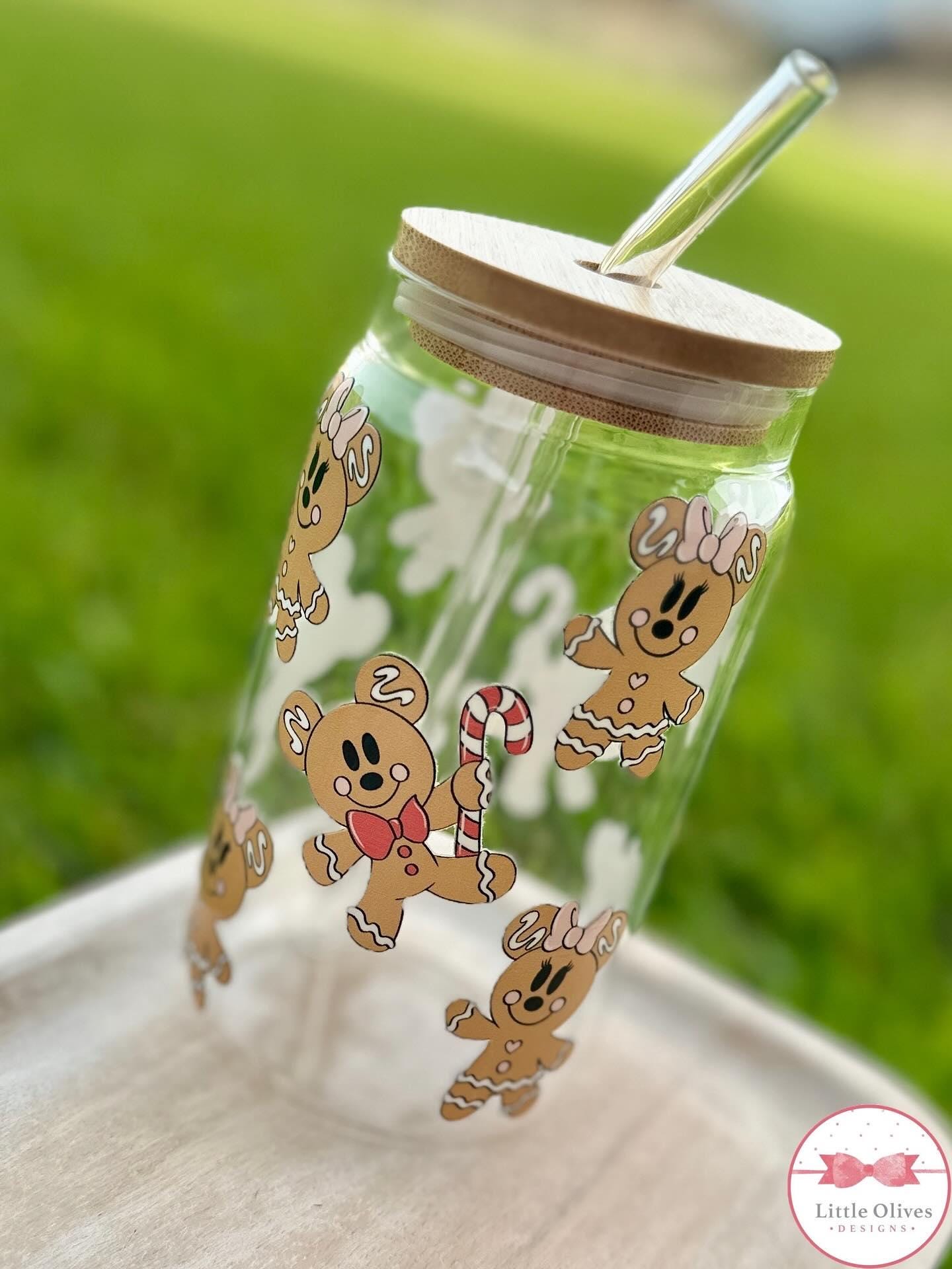 Ginger mouse glass cup